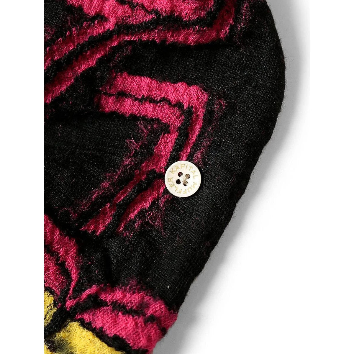 Kapital Felted Wool Pop Ainu Happy Muffler Scarf