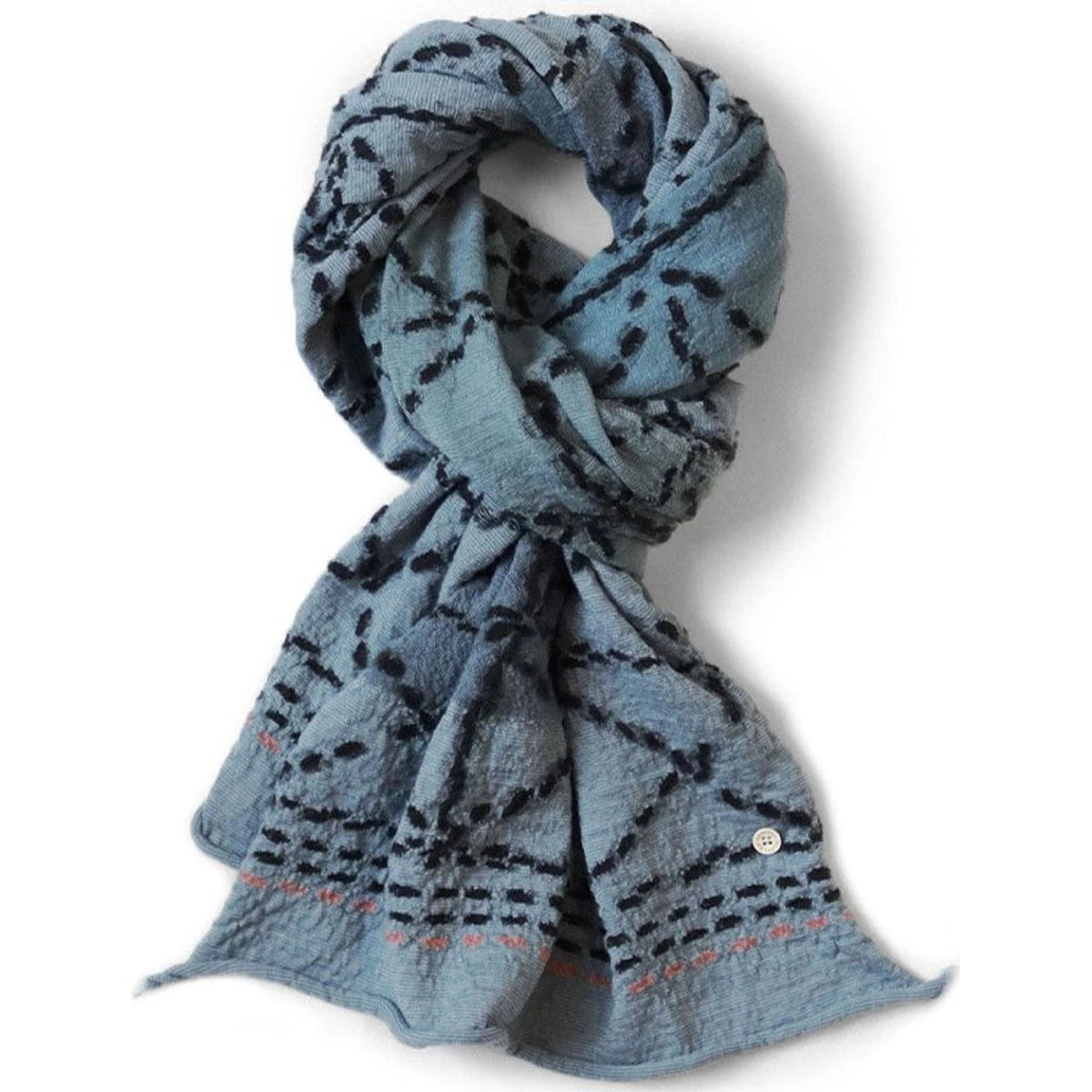 Kapital Felted Wool Sashiko Happy Scarf