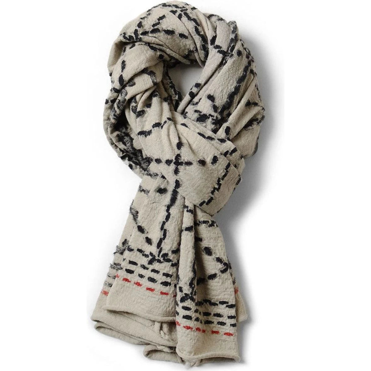 Kapital Felted Wool Sashiko Scarf