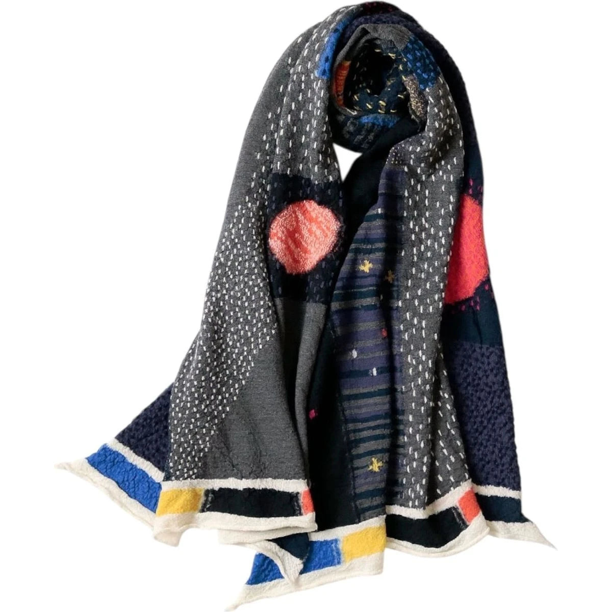 Kapital Felted Wool Space Gabbeh Scarf