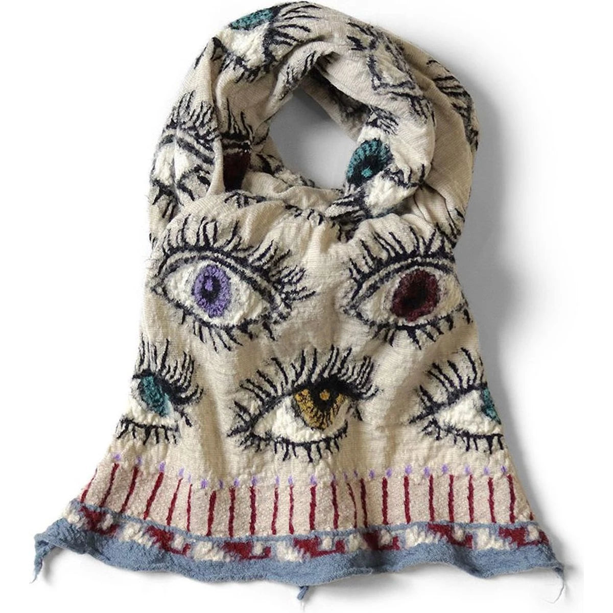 Kapital Felted Wool Speakeasy Happy Scarf