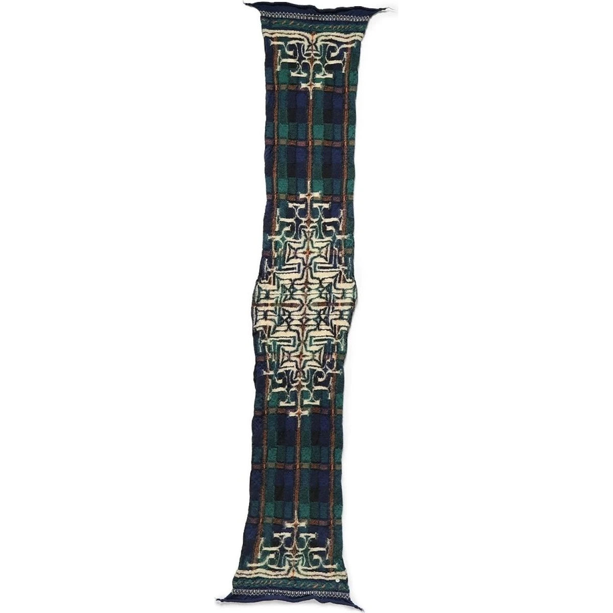 Kapital Felted Wool Tartan Ainu Happy Scarf