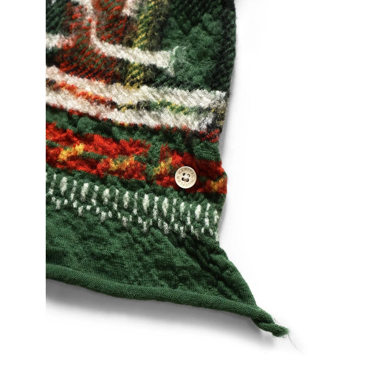 Kapital Felted Wool Tartan Ainu Happy Scarf