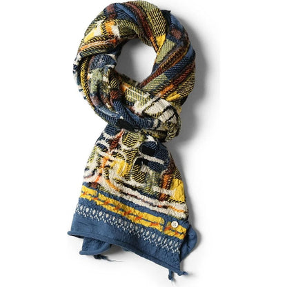 Kapital Felted Wool Tartan Ainu Happy Scarf