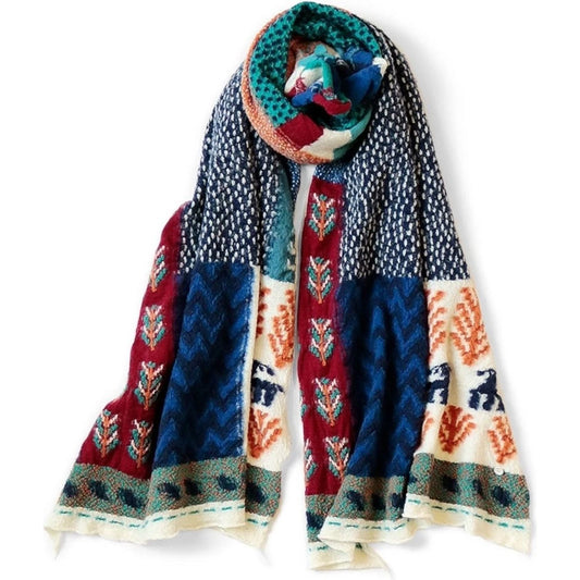 Kapital Felted Wool Village Gabbeh Scarf
