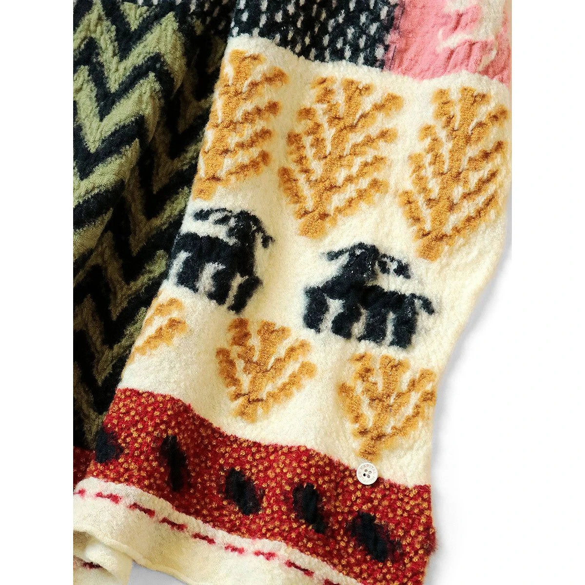 Kapital Felted Wool Village Gabbeh Scarf