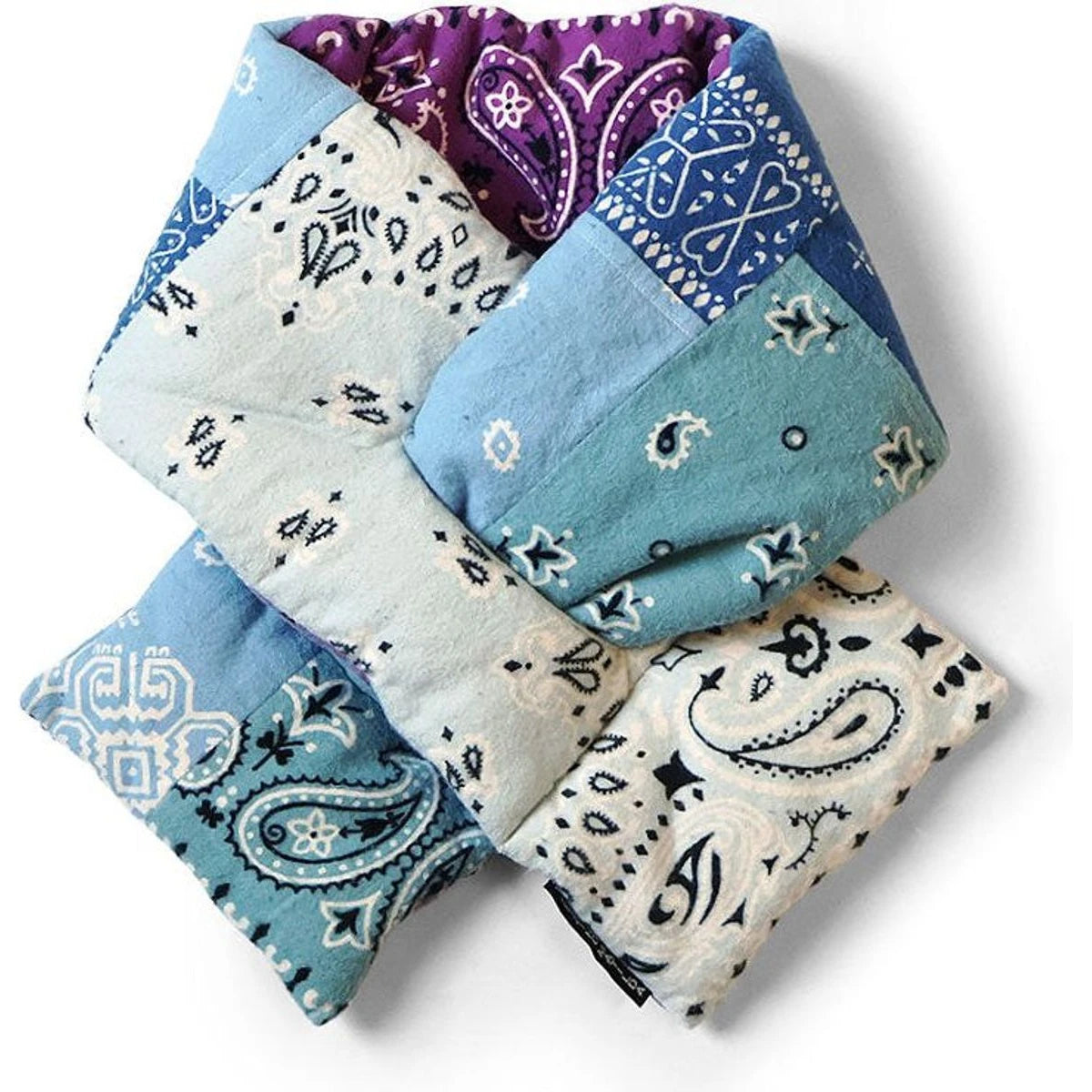 Kapital Flannel Bandana Print Reversible Kesa Scarf