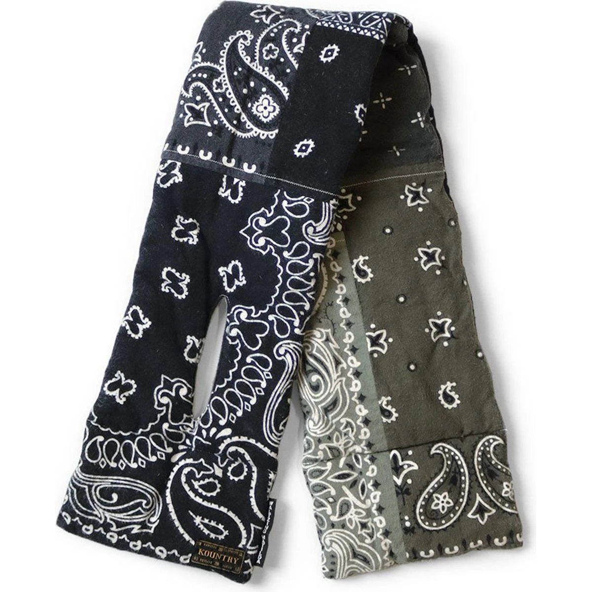 Kapital Flannel Bandana Print Reversible Kesa Scarf