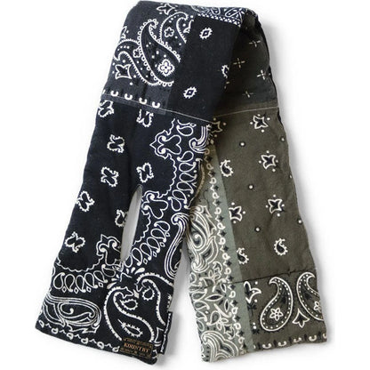 Kapital Flannel Bandana Print Reversible Kesa Scarf