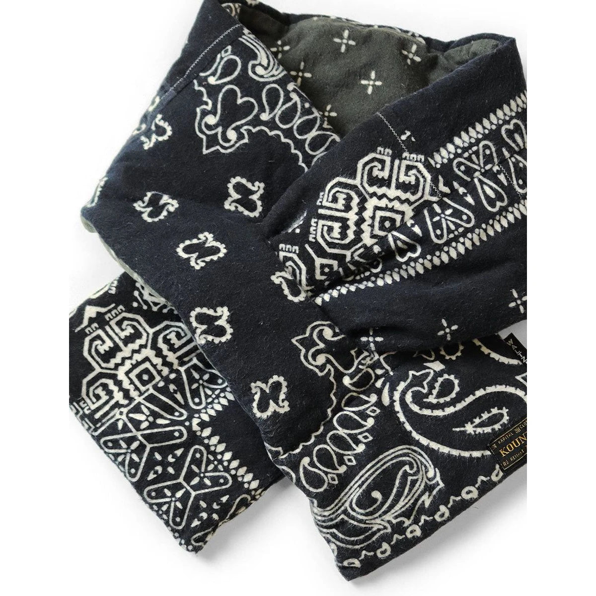 Kapital Flannel Bandana Print Reversible Kesa Scarf