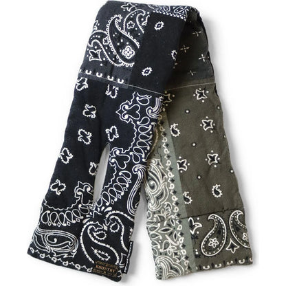 Kapital Flannel Bandana Style Reversible Kesa Scarf