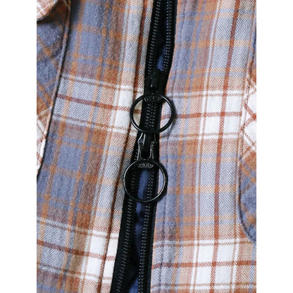 Kapital Flannel Check & Quilted Sleeveless Vest