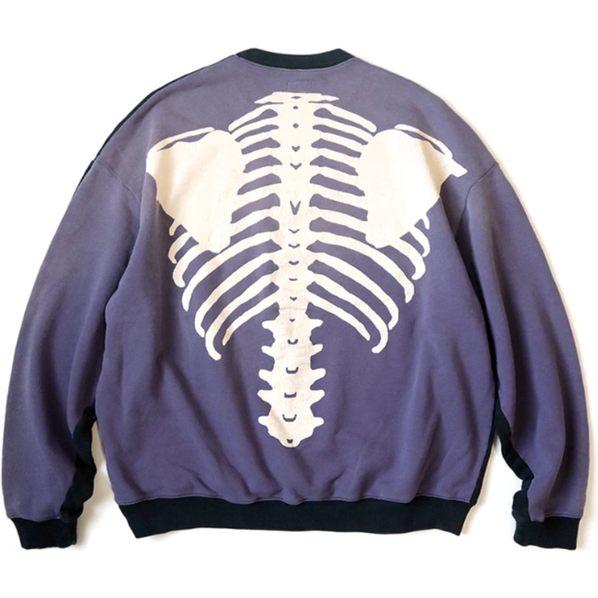 Kapital Fleece 2 Tone Big Sweatshirt (Bone Print)