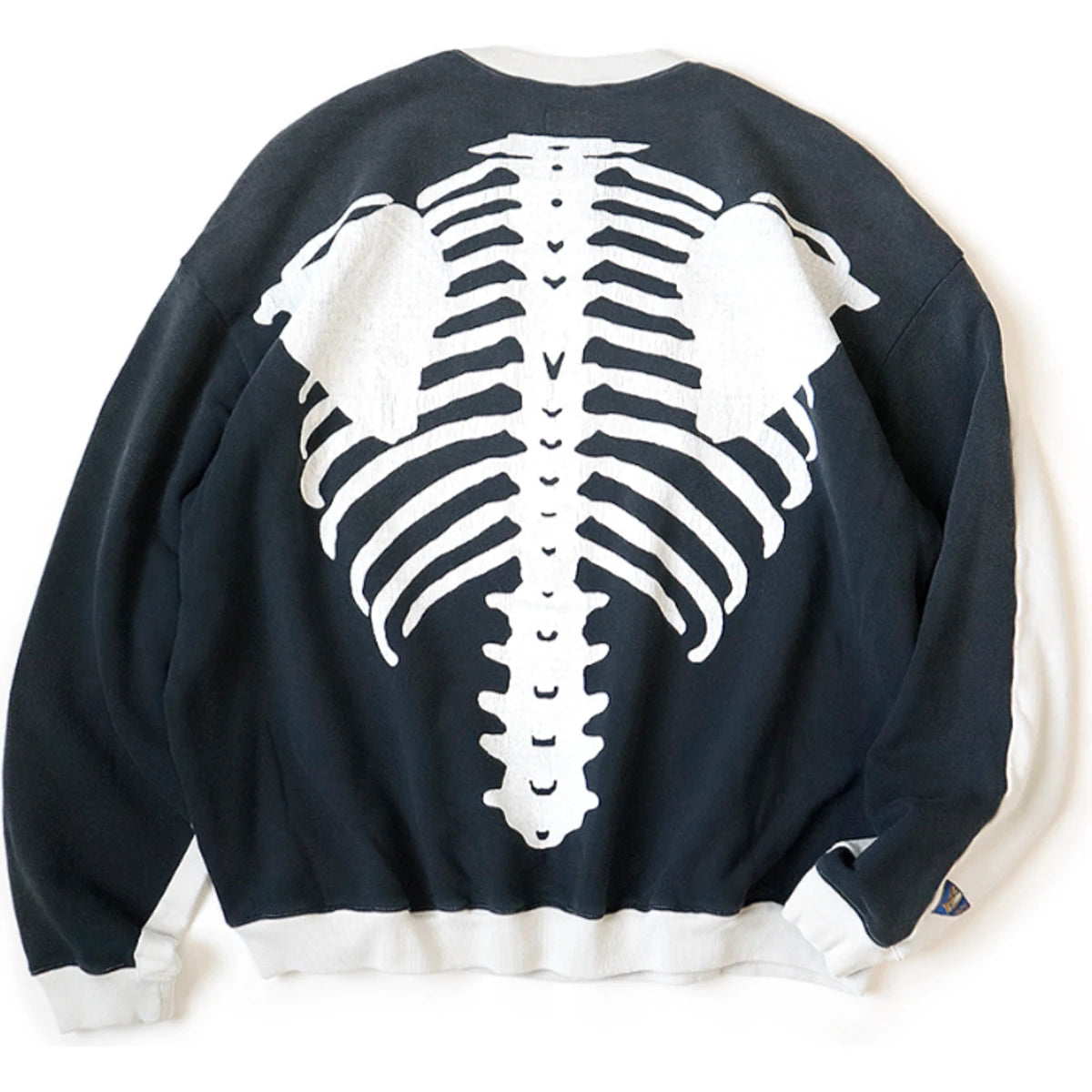 Kapital Fleece 2 Tone Big Sweatshirt (Bone Print)