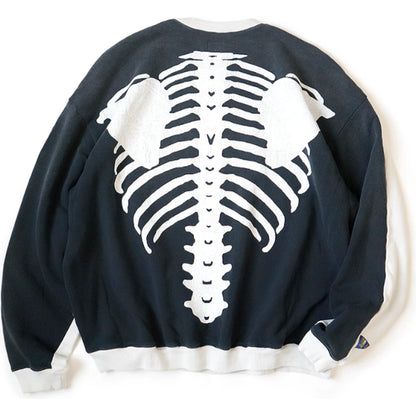 Kapital Fleece 2 Tone Big Sweatshirt (Bone Print)