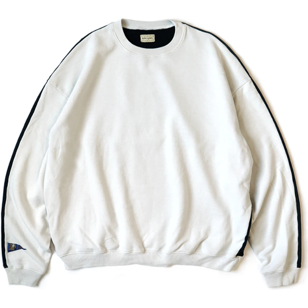 Kapital Fleece 2 Tone Big Sweatshirt (Bone Print)