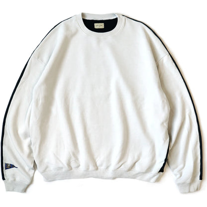 Kapital Fleece 2 Tone Big Sweatshirt (Bone Print)