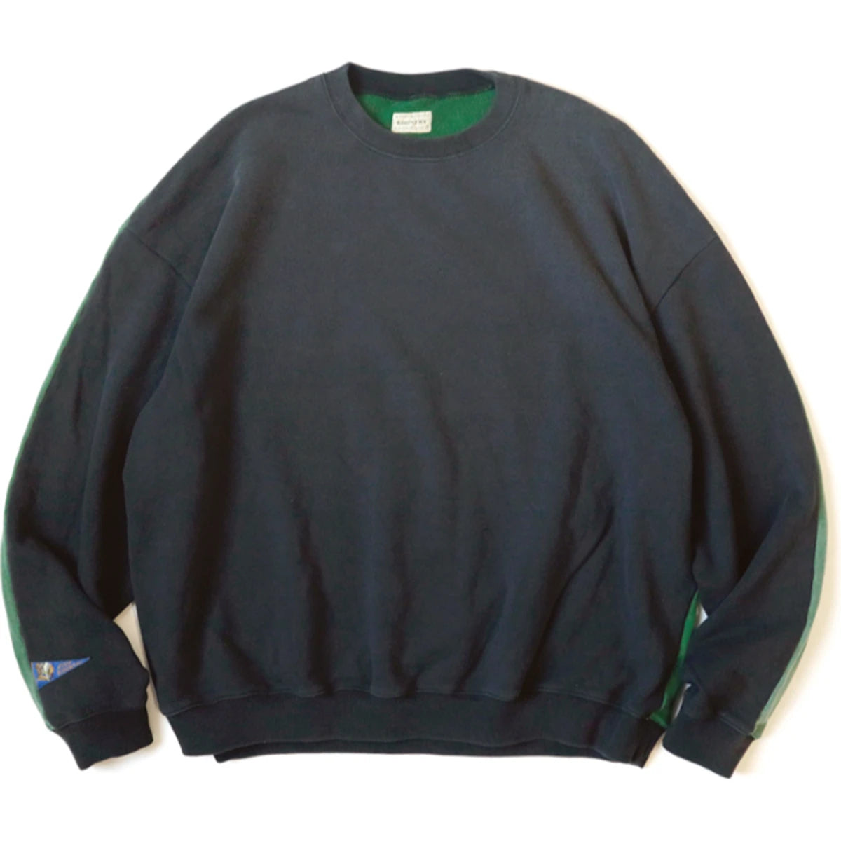 Kapital Fleece 2 Tone Big Sweatshirt (Bone Print)