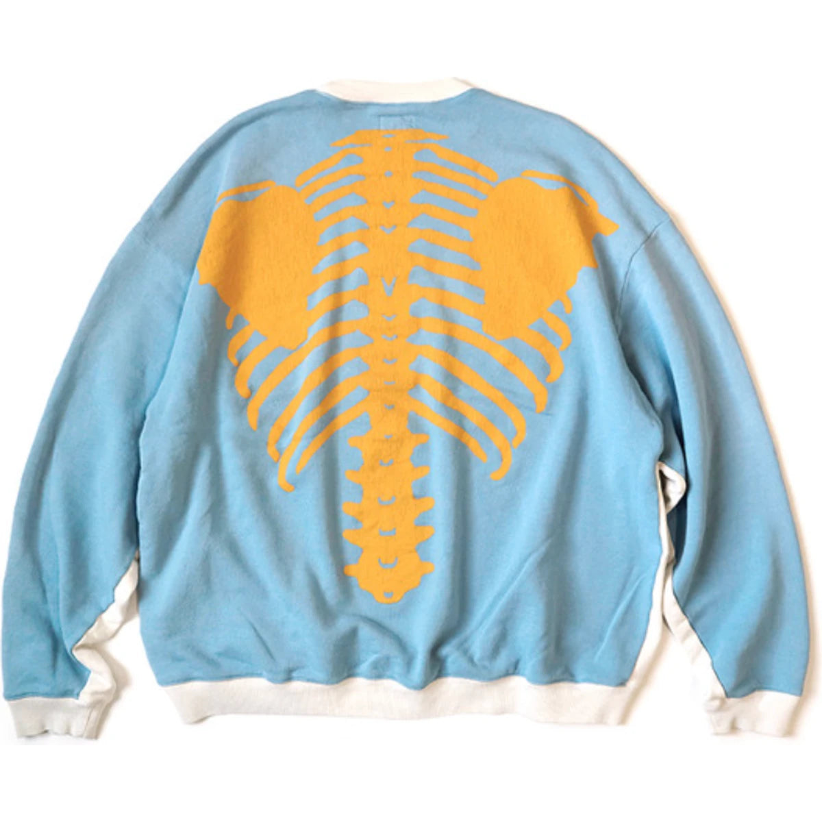 Kapital Fleece 2 Tone Big Sweatshirt (Bone Print)