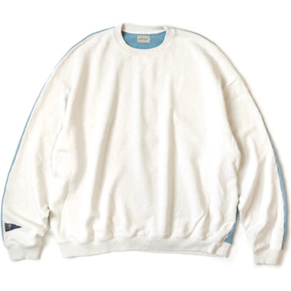 Kapital Fleece 2 Tone Big Sweatshirt (Bone Print)