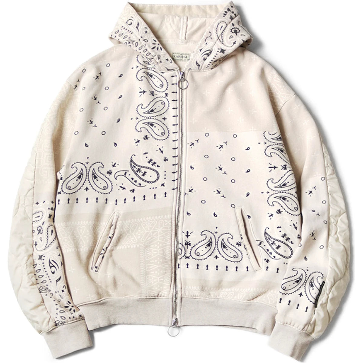 Kapital Fleece Bandana Print Bivouac Hooded Jacket