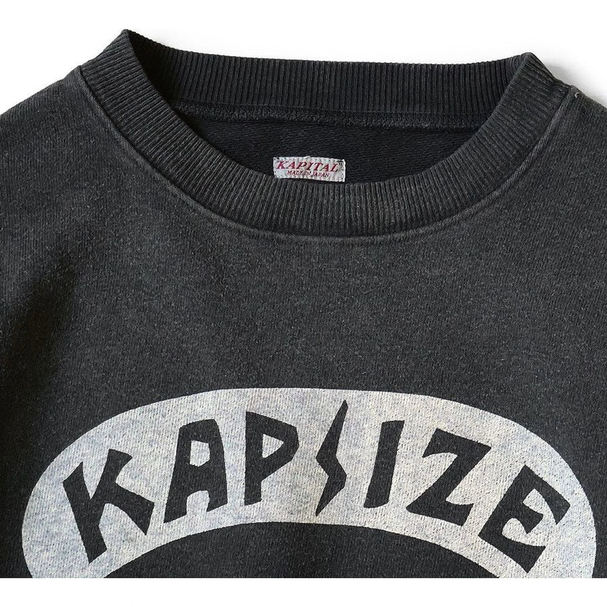 Kapital Fleece Crew Neck Sweatshirt (Kapsize Rule Print)