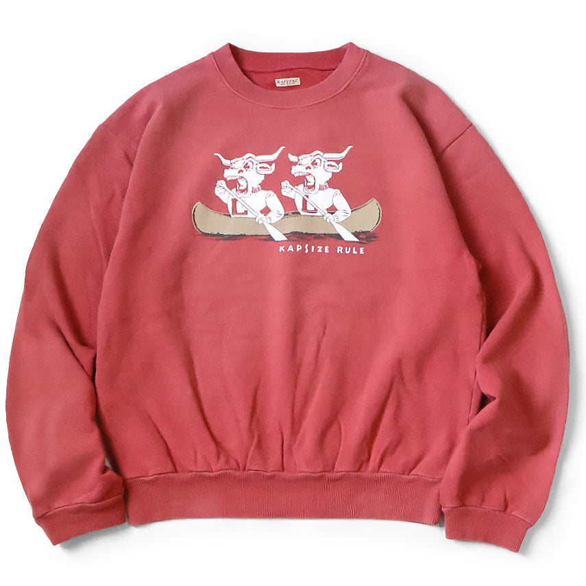 Kapital Fleece Crew Sweatshirt (`L` Longhorn Print)