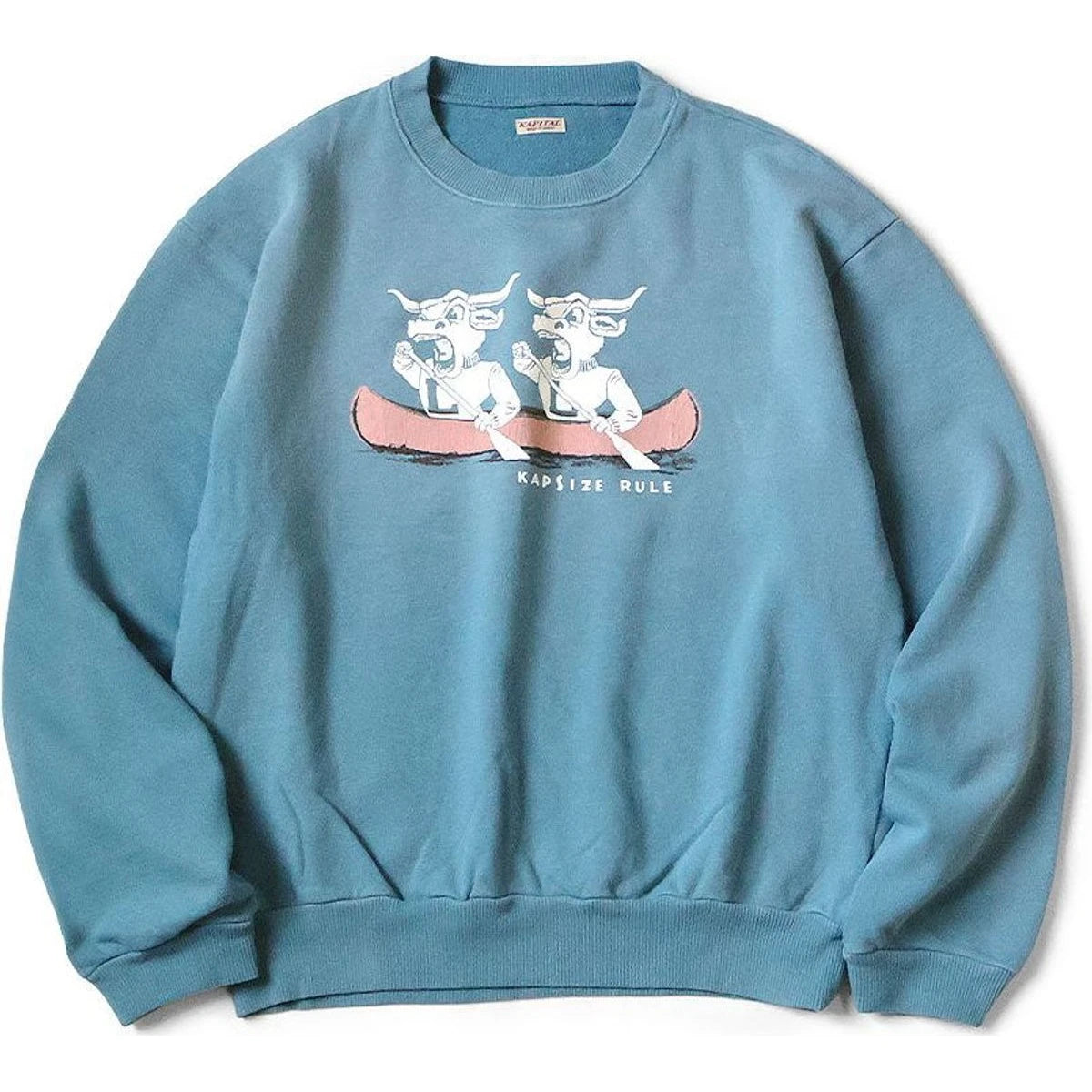 Kapital Fleece Crew Sweatshirt (`L` Longhorn Print) | COJP Gallery
