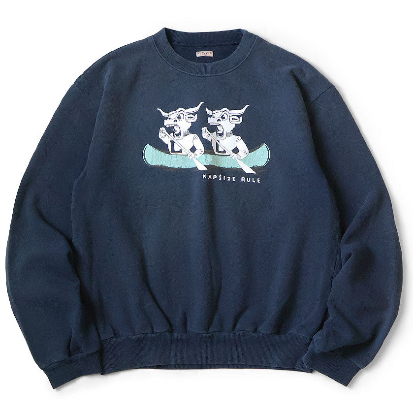 Kapital Fleece Crew Sweatshirt (`L` Longhorn Print)