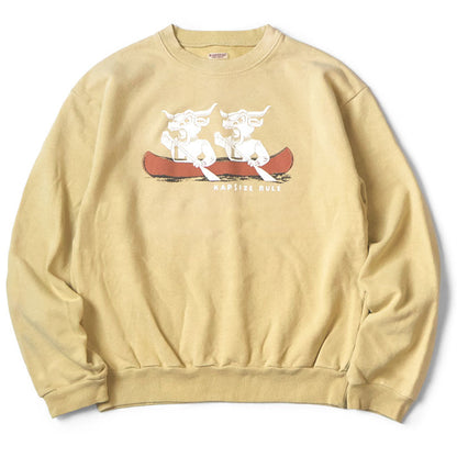 Kapital Fleece Crew Sweatshirt (`L` Longhorn Print)