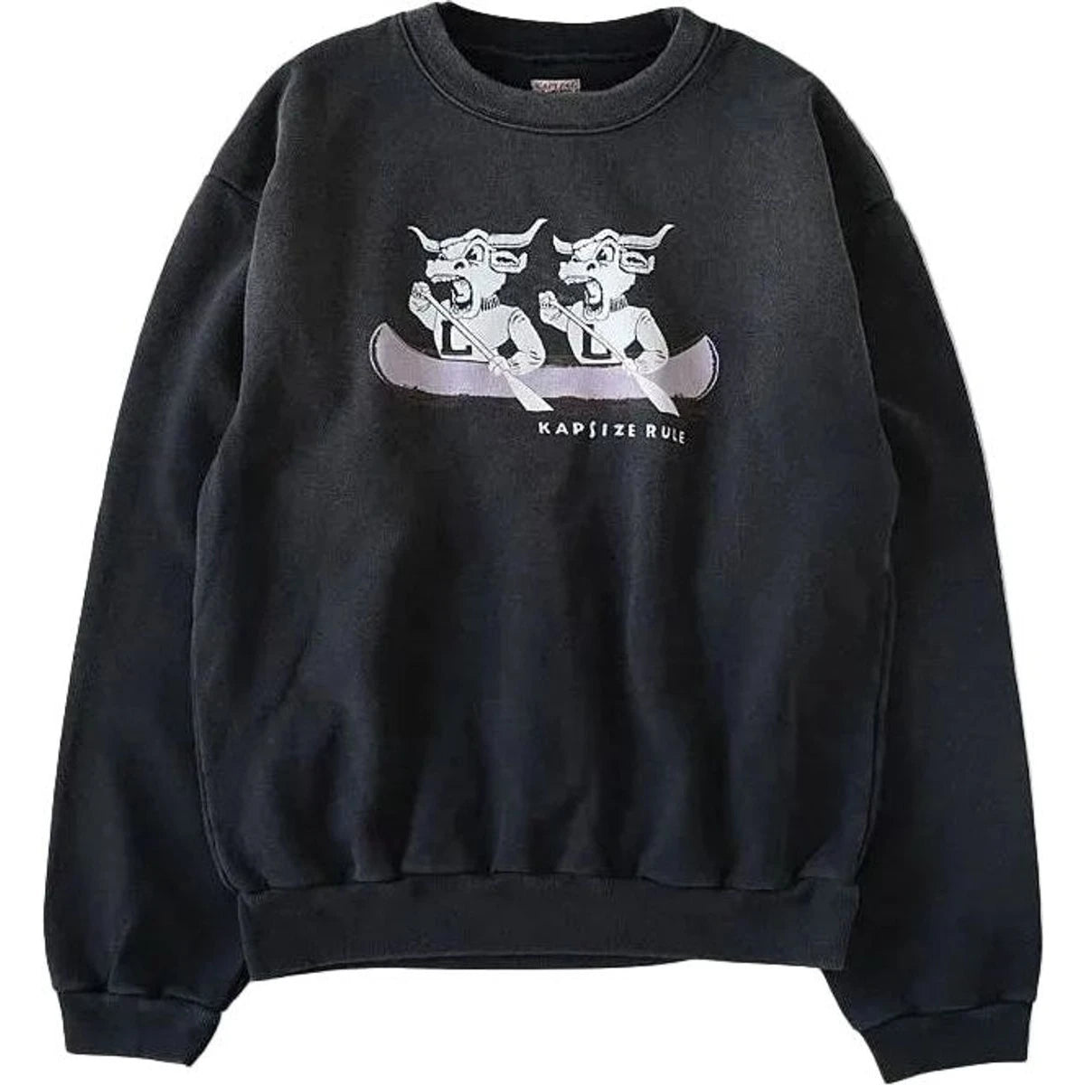 Kapital Fleece Crew Sweatshirt (`L` Longhorn Print)