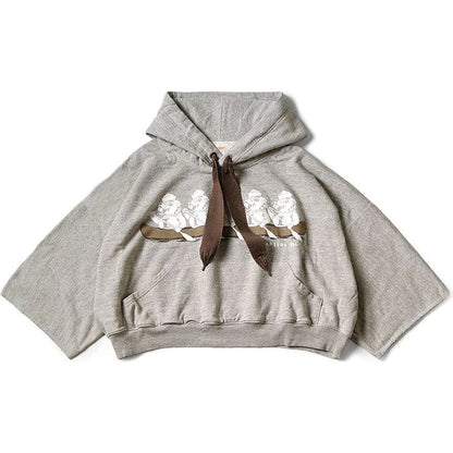 Kapital Fleece Devil Hoodie (`I` Beaver Print)