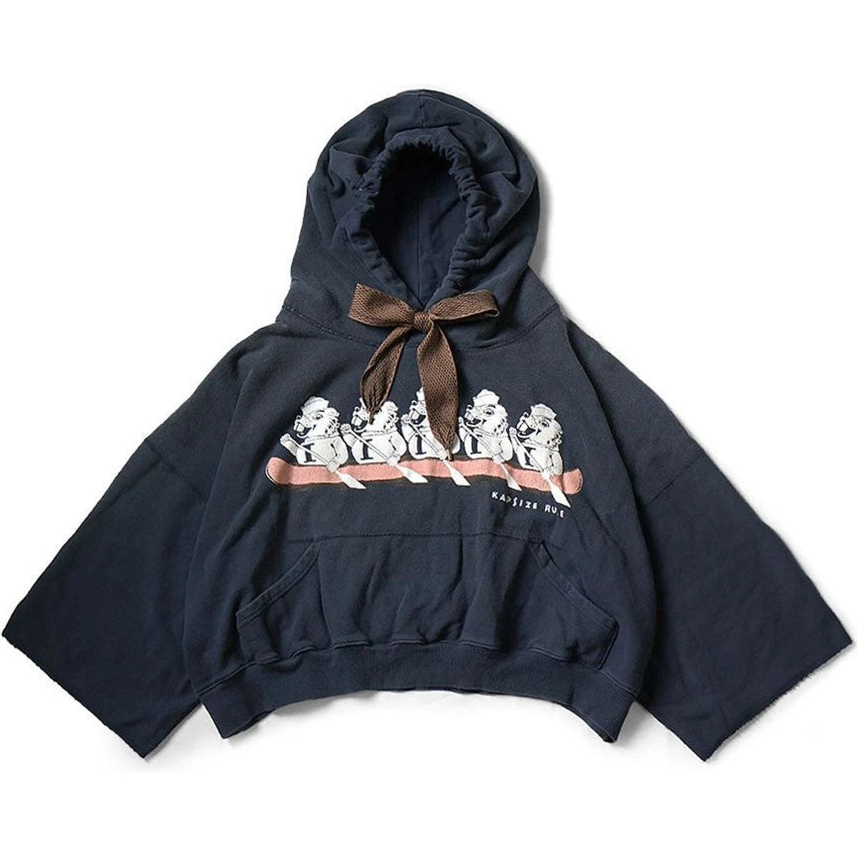 Kapital Fleece Devil Hoodie (`I` Beaver Print)