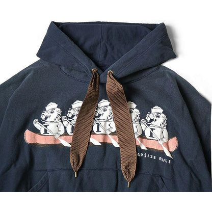 Kapital Fleece Devil Hoodie (`I` Beaver Print)