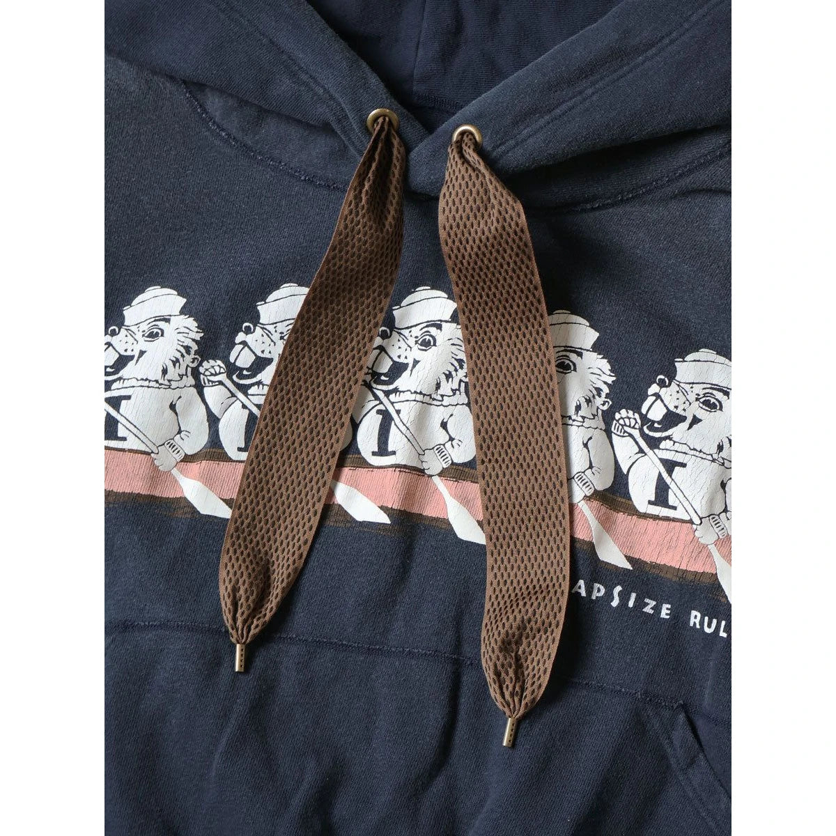 Kapital Fleece Devil Hoodie (`I` Beaver Print)