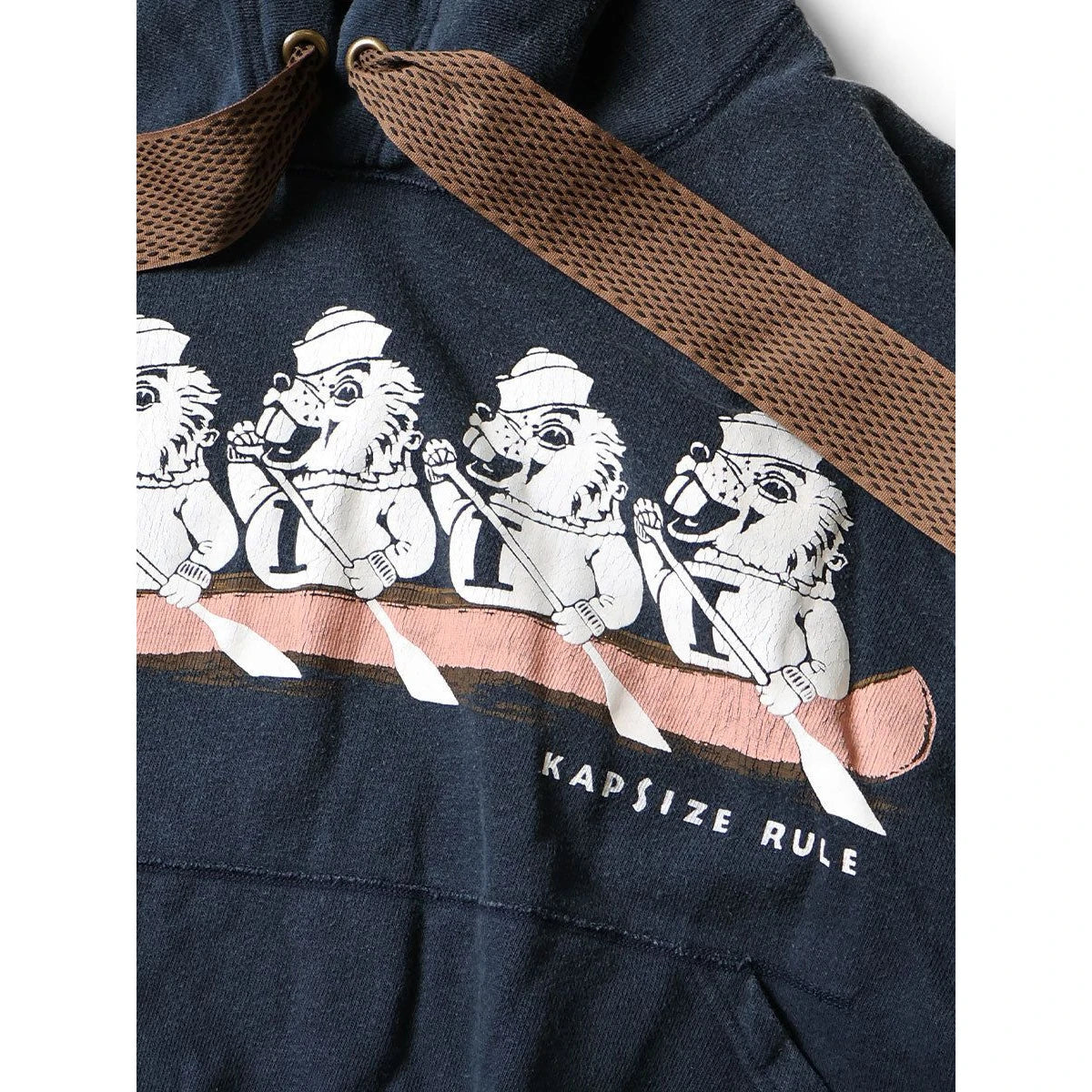 Kapital Fleece Devil Hoodie (`I` Beaver Print)