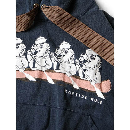 Kapital Fleece Devil Hoodie (`I` Beaver Print)