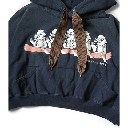 Kapital Fleece Devil Hoodie (`I` Beaver Print)
