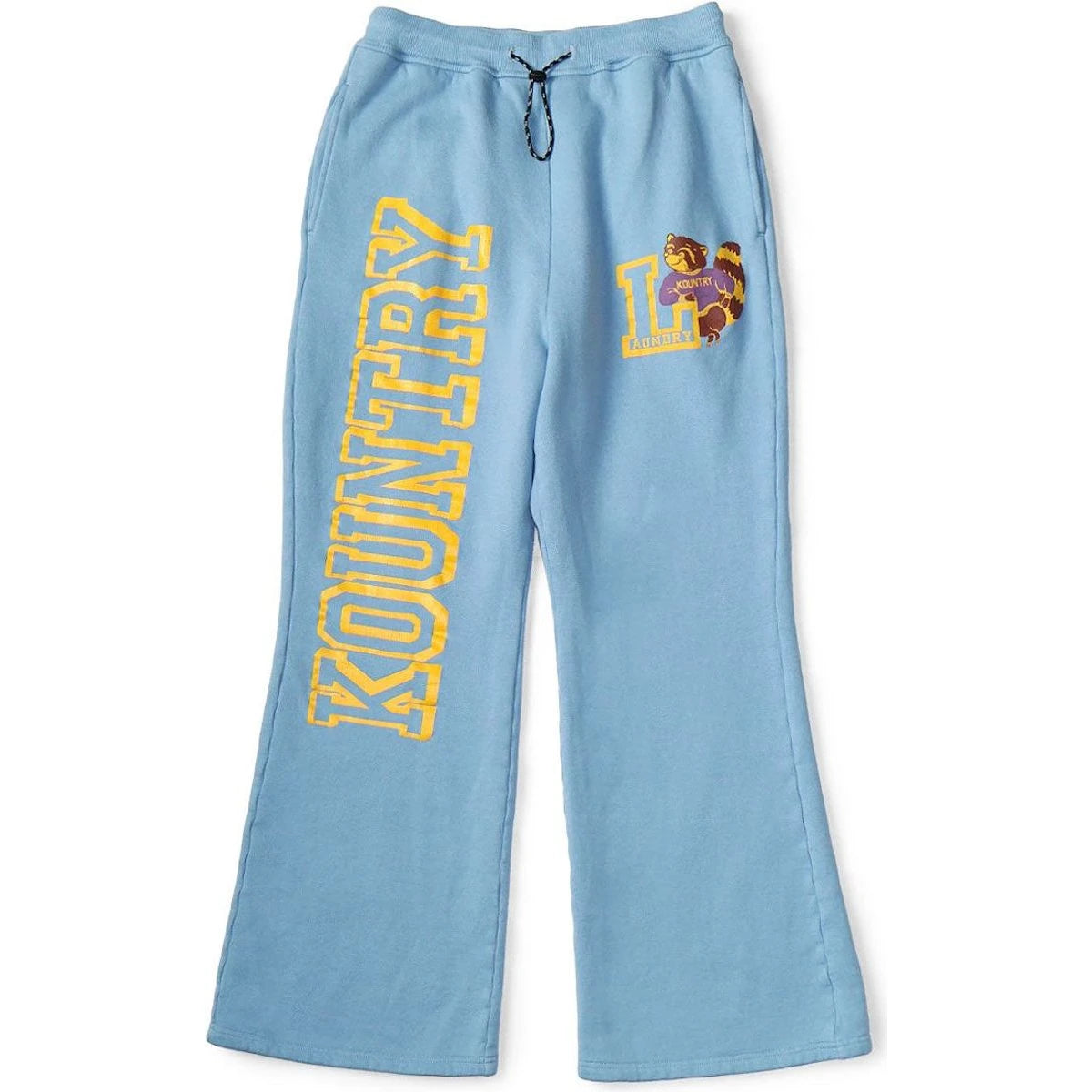 KAPITAL オーロラパンツ　ガウチョパンツ　ハーフ　藍色　ヒッコリー Kapital Fleece Flared Sweatpants (Kountry Print) | COJP Gallery