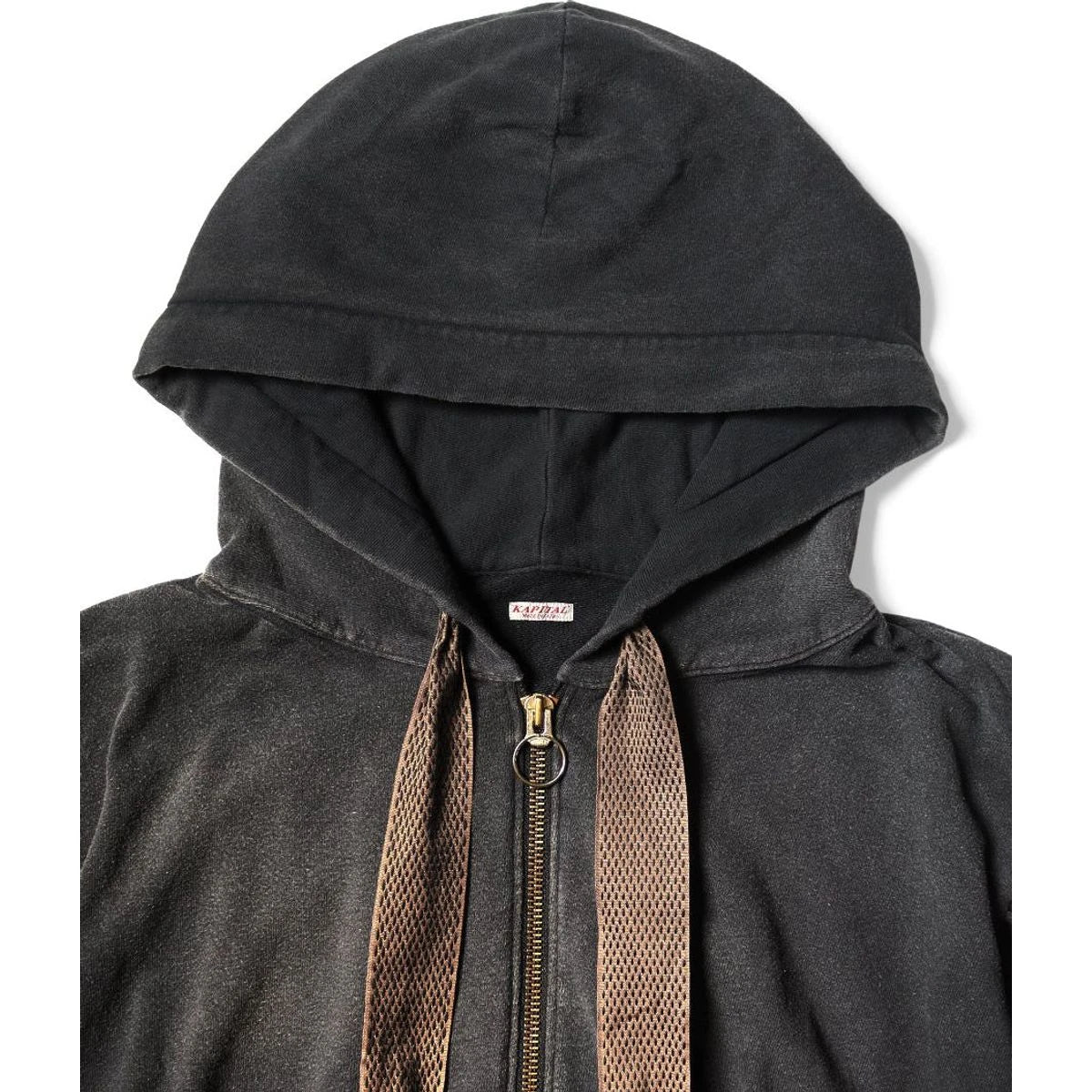 Kapital Fleece Gathered Sleeve Devil Hood Blouson
