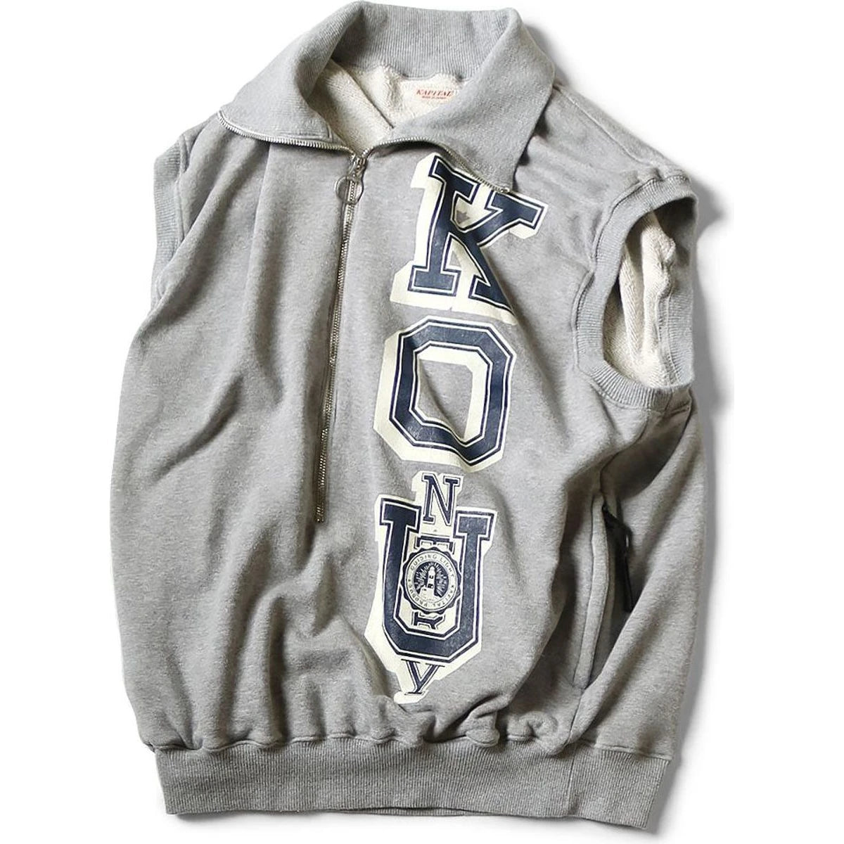 Kapital Fleece Half Zip Vest (KO_U Print)