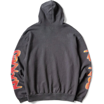 Kapital Fleece Hooded Sweatshirt Buster Peckish Rainbowy Print