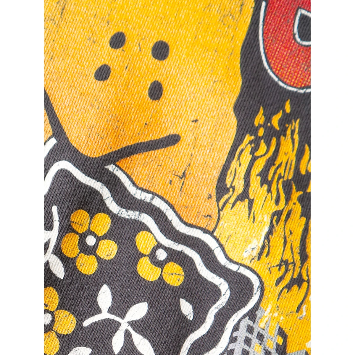Kapital Fleece Hooded Sweatshirt Buster Peckish Rainbowy Print