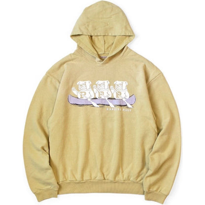 Kapital Fleece Hooded Sweatshirt (`P`Bulldog Print)