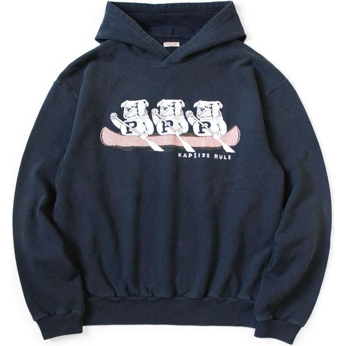 Kapital Fleece Hooded Sweatshirt (`P`Bulldog Print) | COJP Gallery Kapital Fleece Hooded Sweatshirt (`P`Bulldog Print) | COJP Gallery