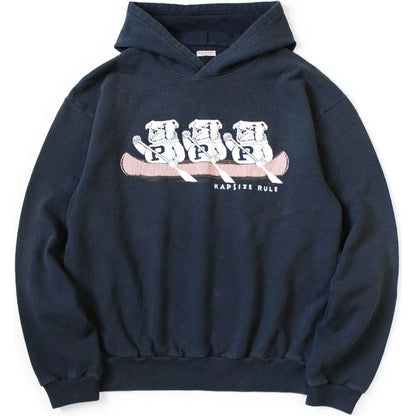 Kapital Fleece Hooded Sweatshirt (`P`Bulldog Print) | COJP Gallery