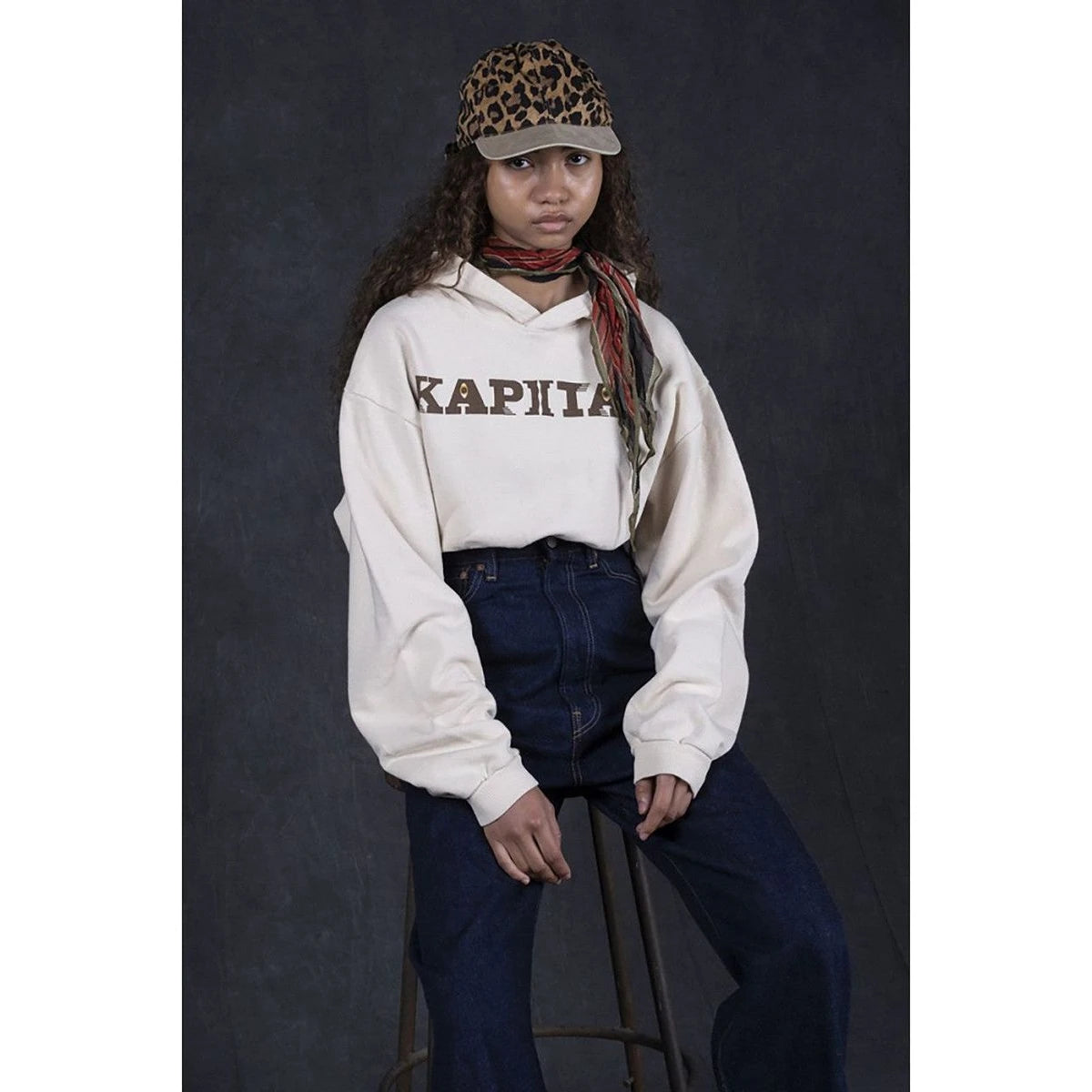 Kapital Fleece Hooded Sweatshirt (Speakeasy Kapital Print)