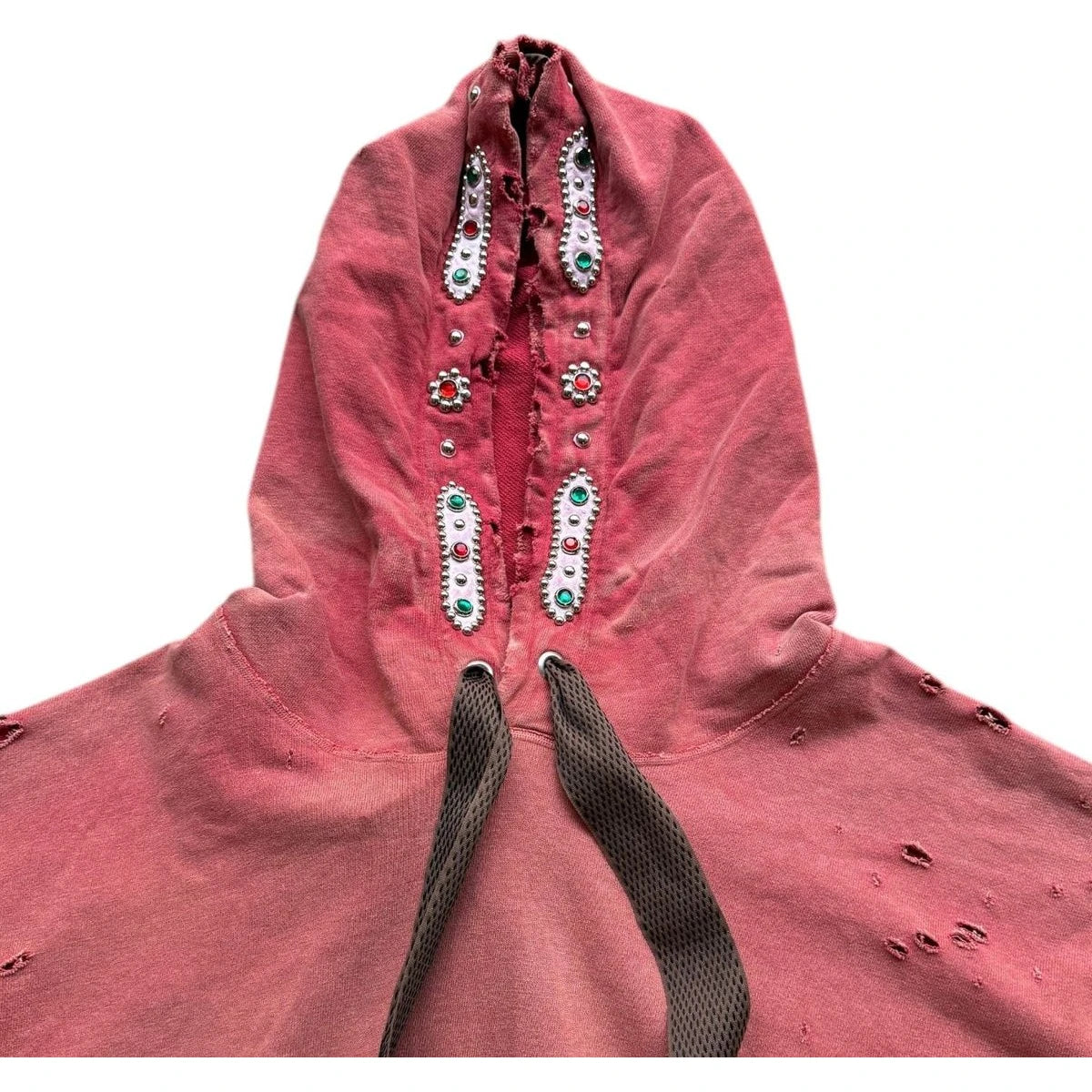Kapital Fleece Thriller Damaged Devil Hoodie (Studs Remake)