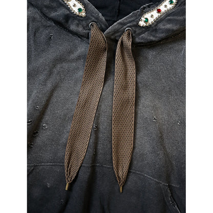 Kapital Fleece Thriller Damaged Devil Hoodie (Studs Remake)