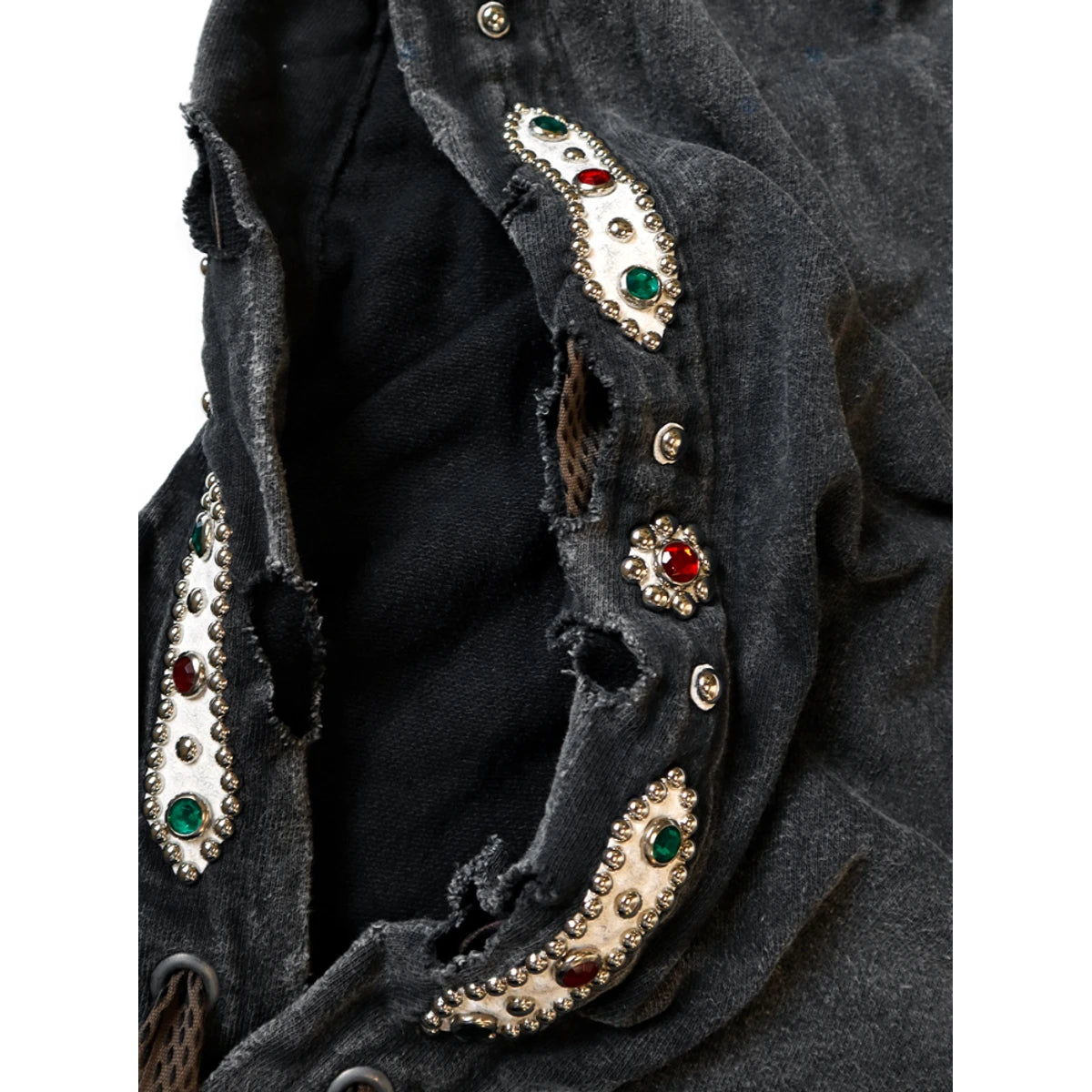 Kapital Fleece Thriller Damaged Devil Hoodie (Studs Remake)